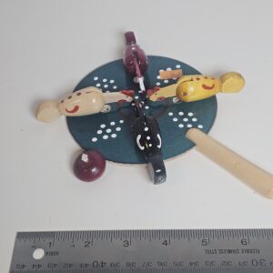 Wooden Spinning Toy with Colorful Figures - Handcrafted Fun - product image 1
