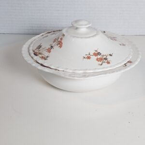 Myott Staffordshire Covered Dish - Floral Porcelain 10" - product image 1