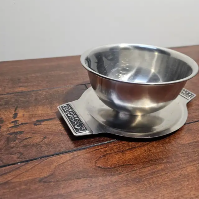 Pichelin Stainless Steel Bowl with Decorative Base - product image 1